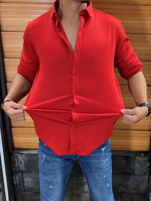 Hosiery Imported Stretchable Rust Shirt