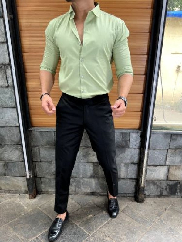 Cavalry Twill Cotton Style 2 Pista Fullsleeves Shirt