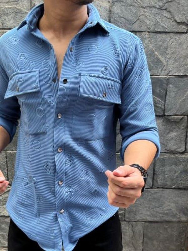 Imported Alphabets Blue Shirt