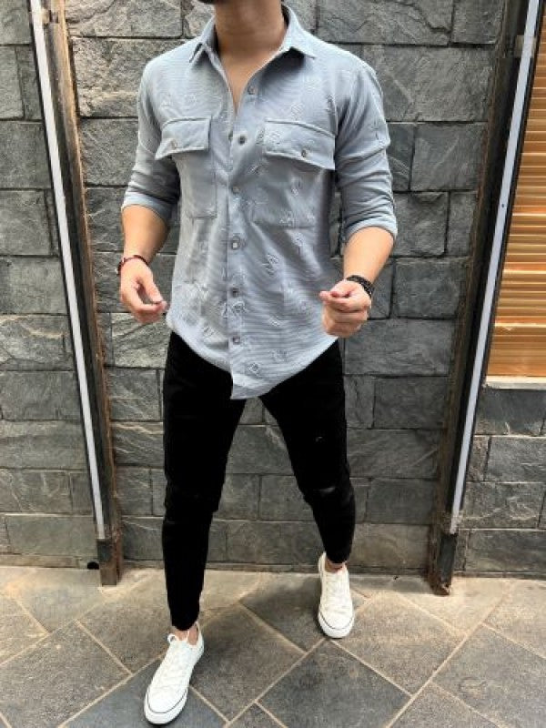 Imported Alphabets Grey Shirt