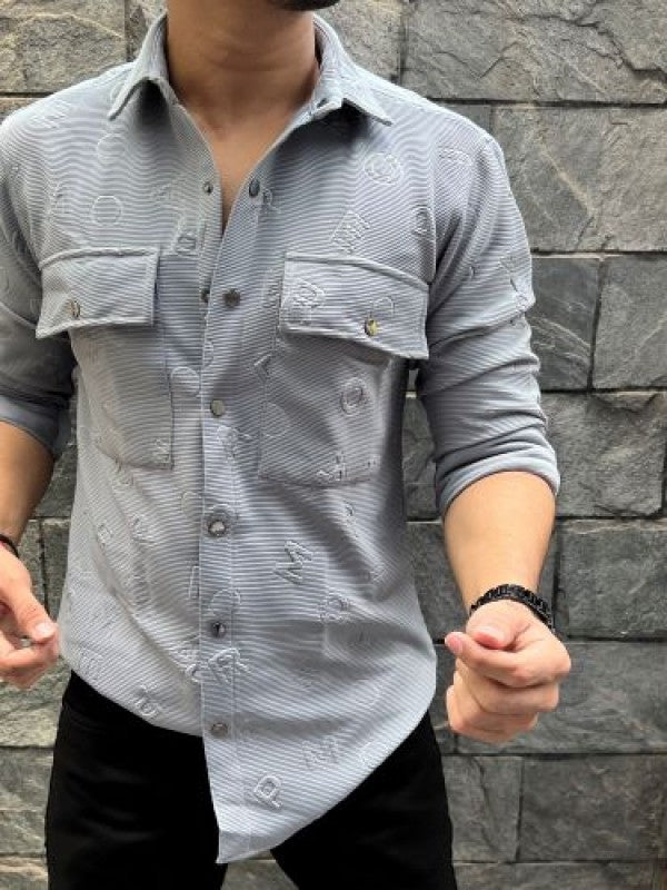 Imported Alphabets Grey Shirt