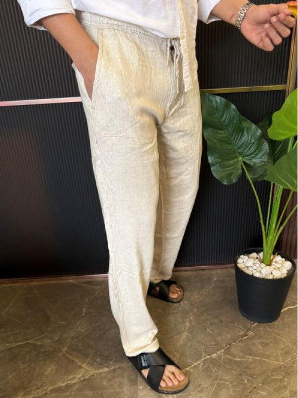 Pure Linen Cream Pant