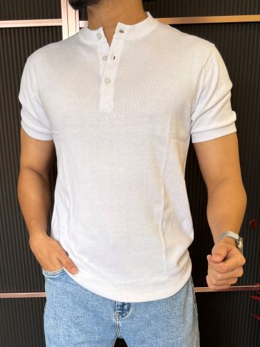 Henly Knitted White Half sleeves