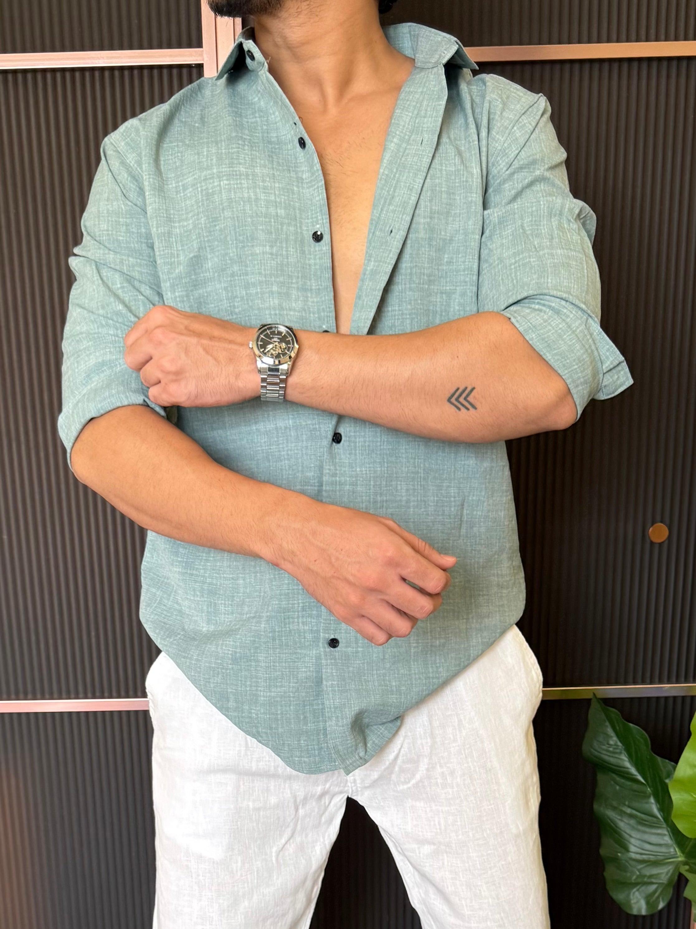 Soft Mint Full Shirt