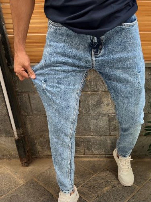 Kings Worn out Slim fit Light blue Jeans