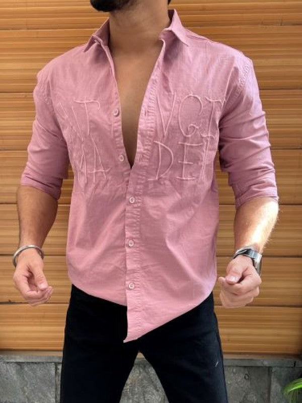 RFD Textured Dark Peach Shirt