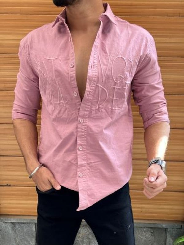 RFD Textured Dark Peach Shirt