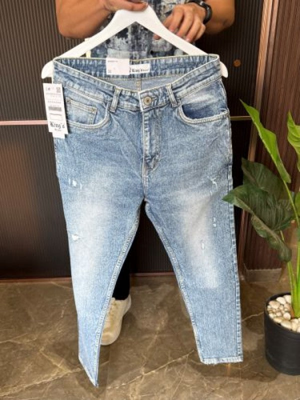 Kings Stretchable Wornout Blue Jeans