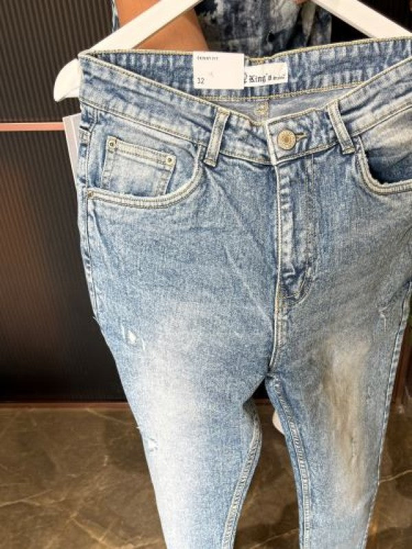 Kings Stretchable Wornout Blue Jeans