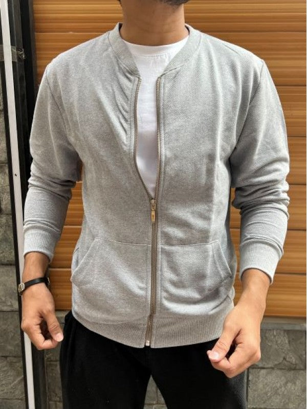Jute Bomber Grey Jacket
