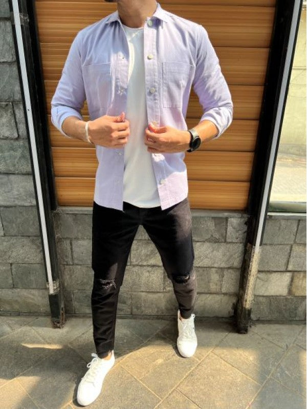Heavy Twill Denim Lavender Jacket