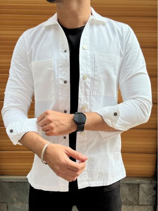 Heavy Twill Denim White Jacket