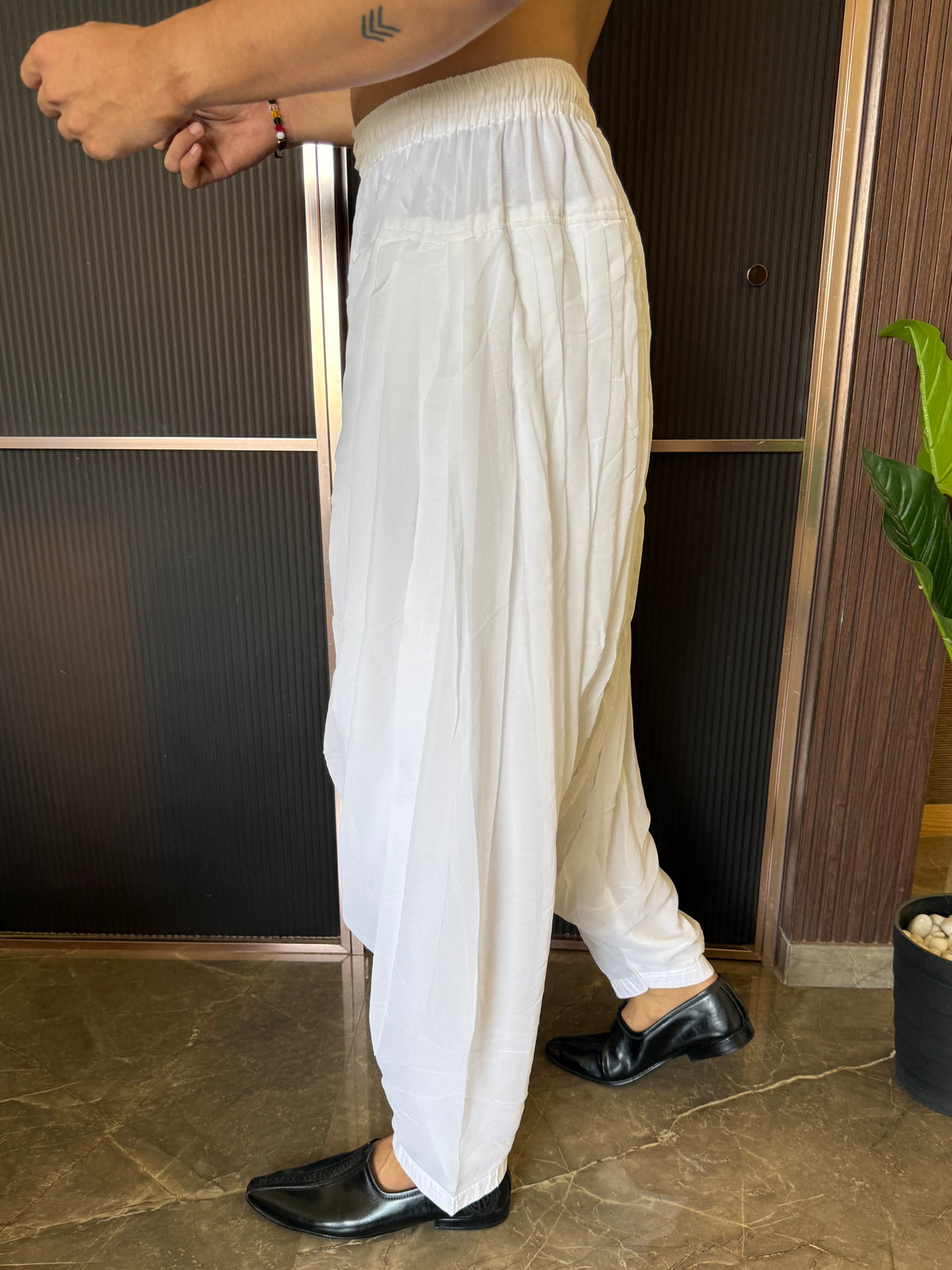 Afghani White Paijama