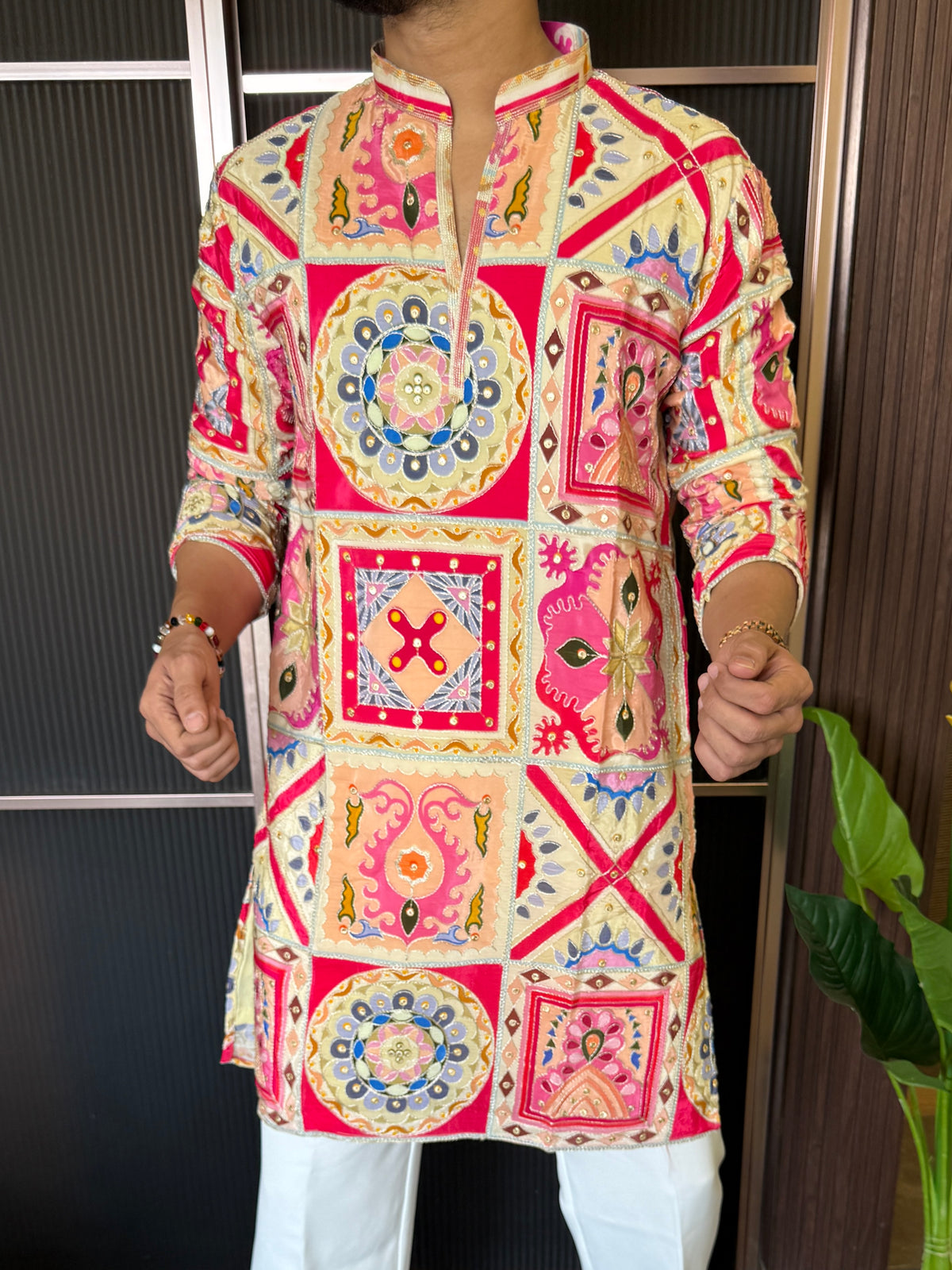 Premium Navratri Pink Kurta