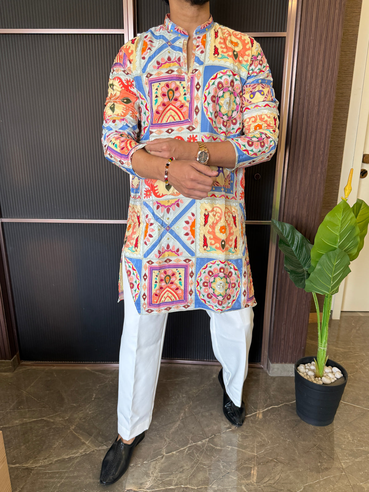 Premium Navratri Yellow Kurta