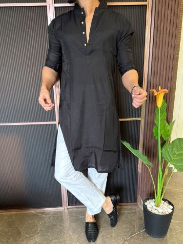 Modal Light Weight Black Kurta