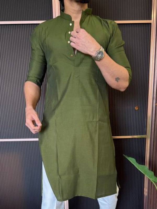 Modal Light Weight Green Kurta