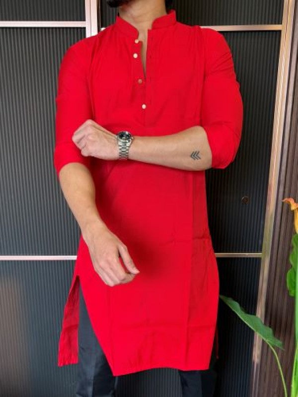 Modal Light Weight Red Kurta