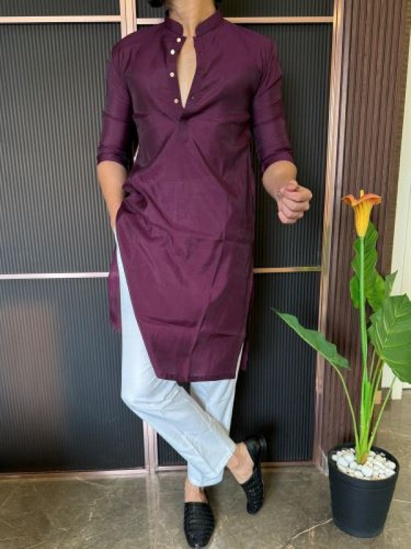 Modal Light Weight Wine Kurta
