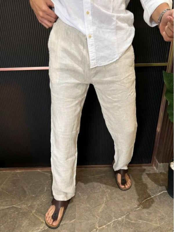 Pure Linen Beige Pant