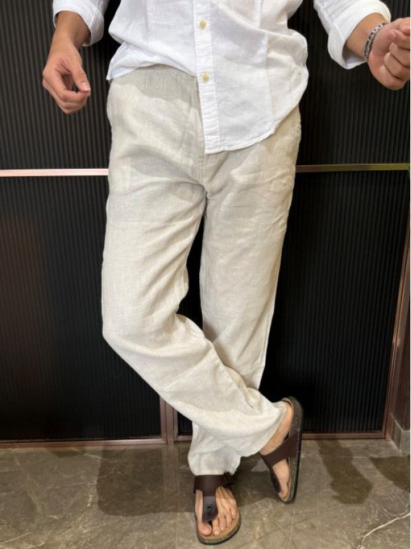 Pure Linen Beige Pant