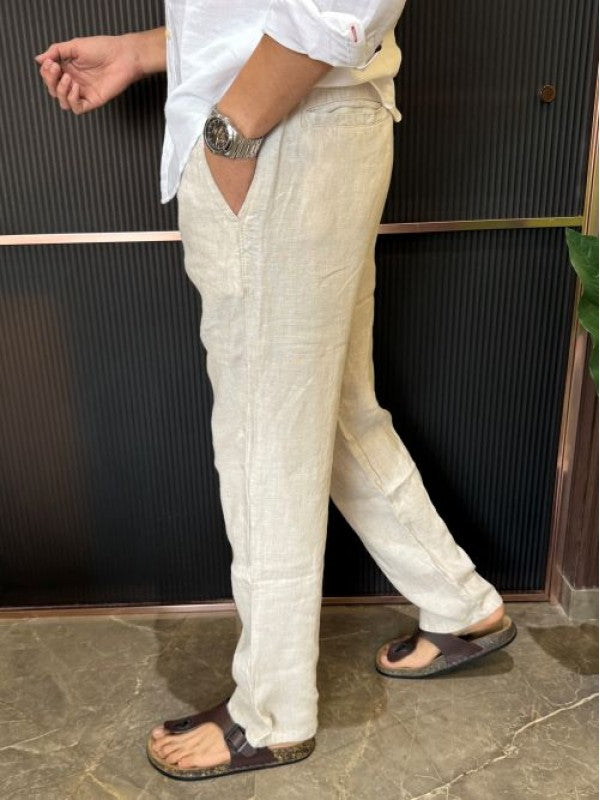 Pure Linen Beige Pant