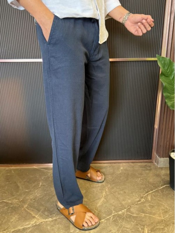 Pure Linen Navy Pant