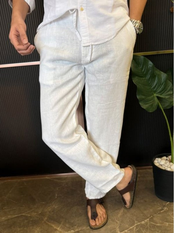 Pure Linen White Pant