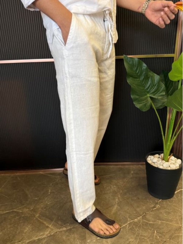 Pure Linen White Pant