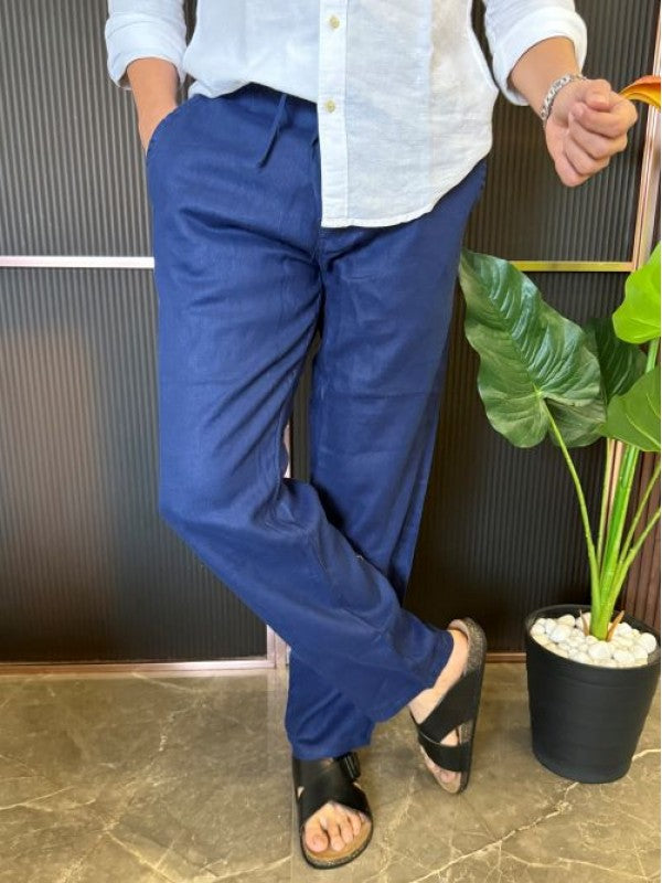 Pure Linen R Blue Pant
