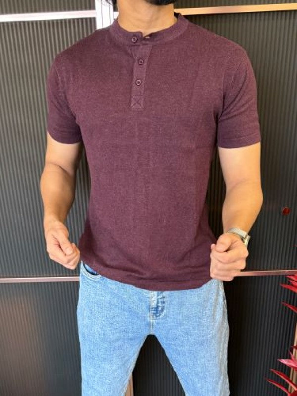 Henly Knitted Wine Halflsleeves