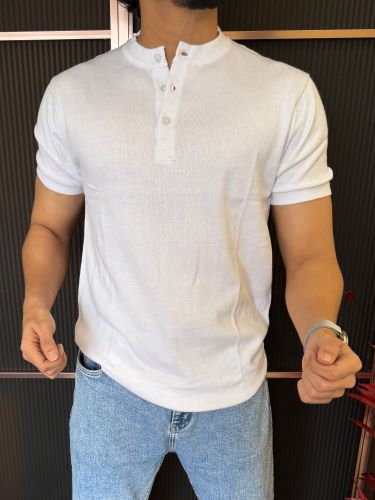 Henly Knitted White Half sleeves