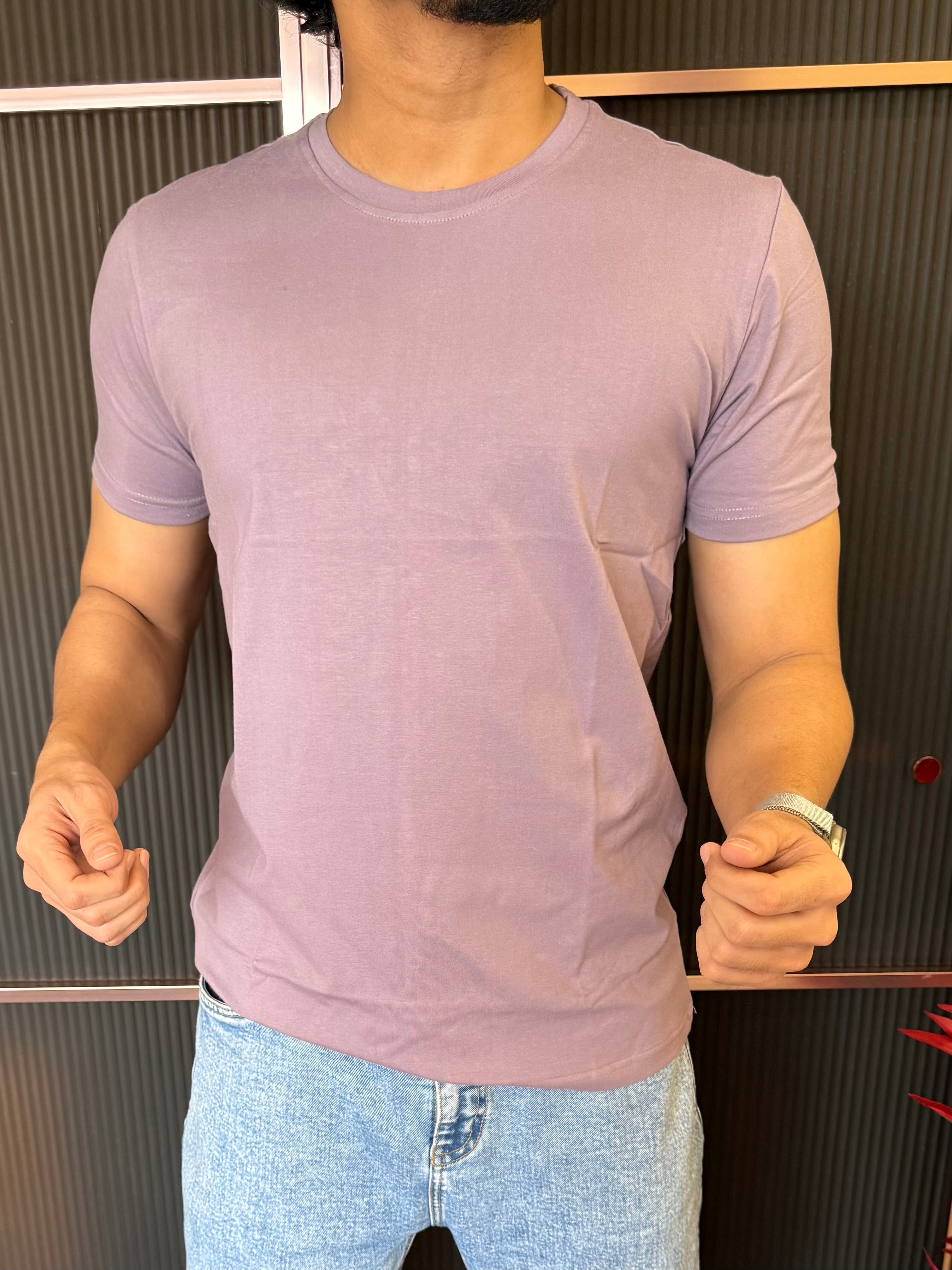 Cotton Lycra Grape Half T Shirt