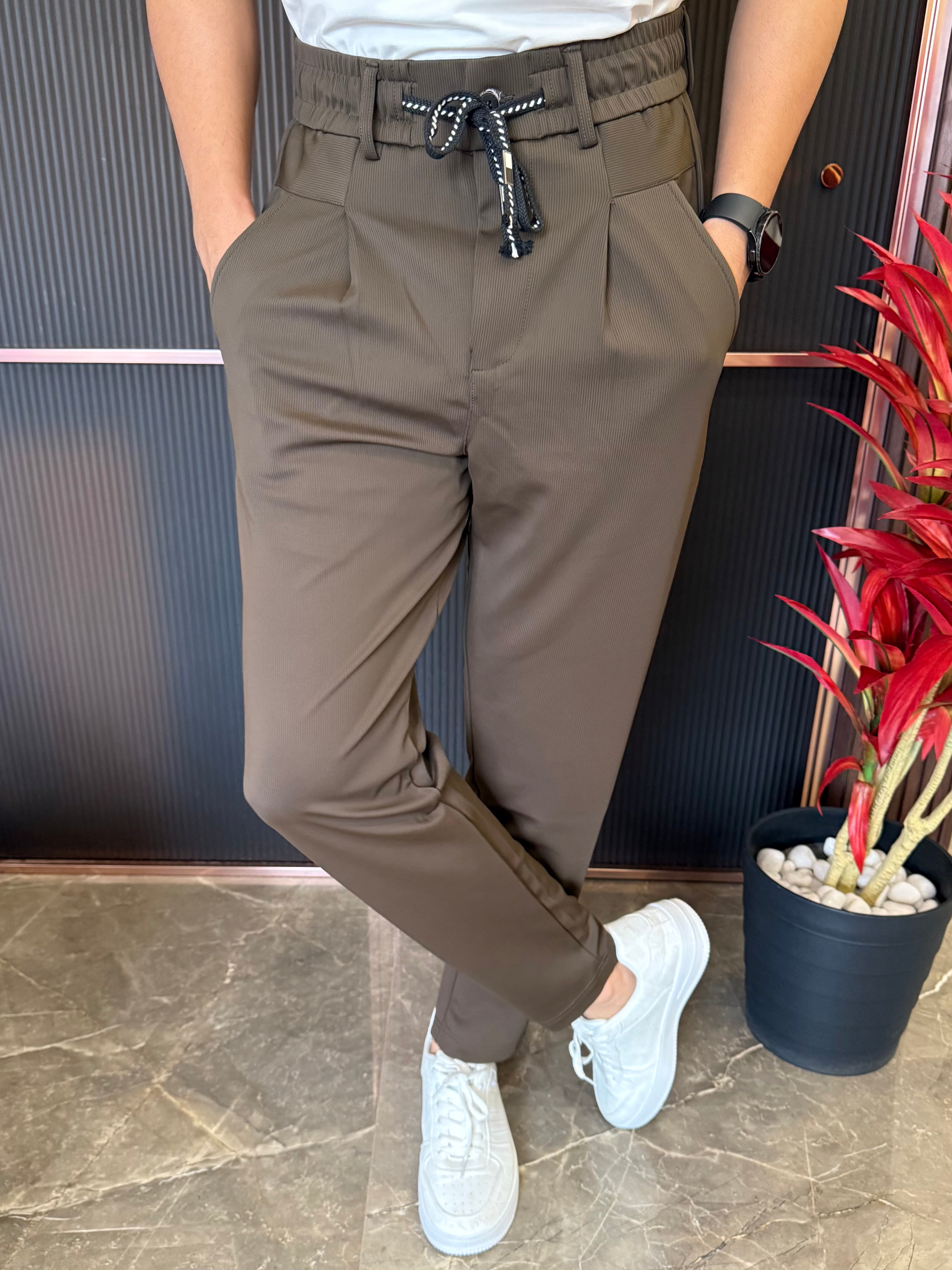 Korean Pants BG 02 Brown