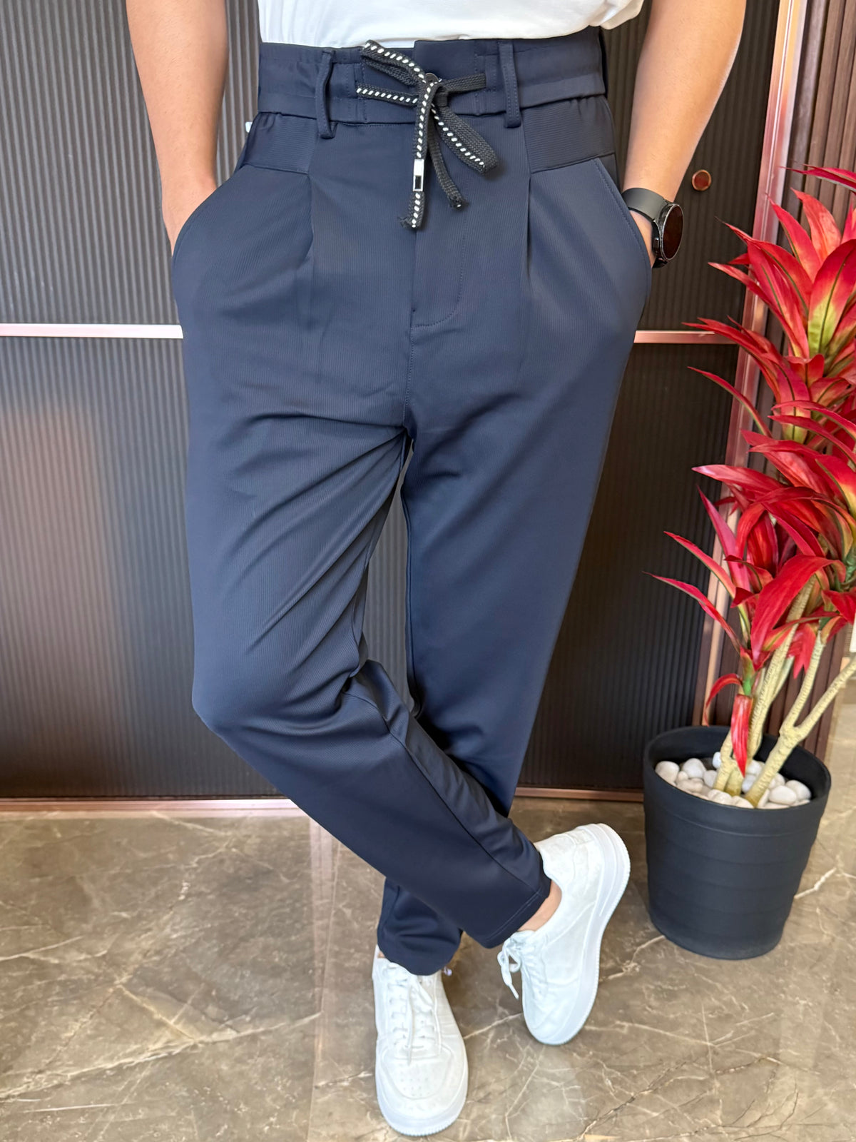 Korean Pants BG 02 Navy