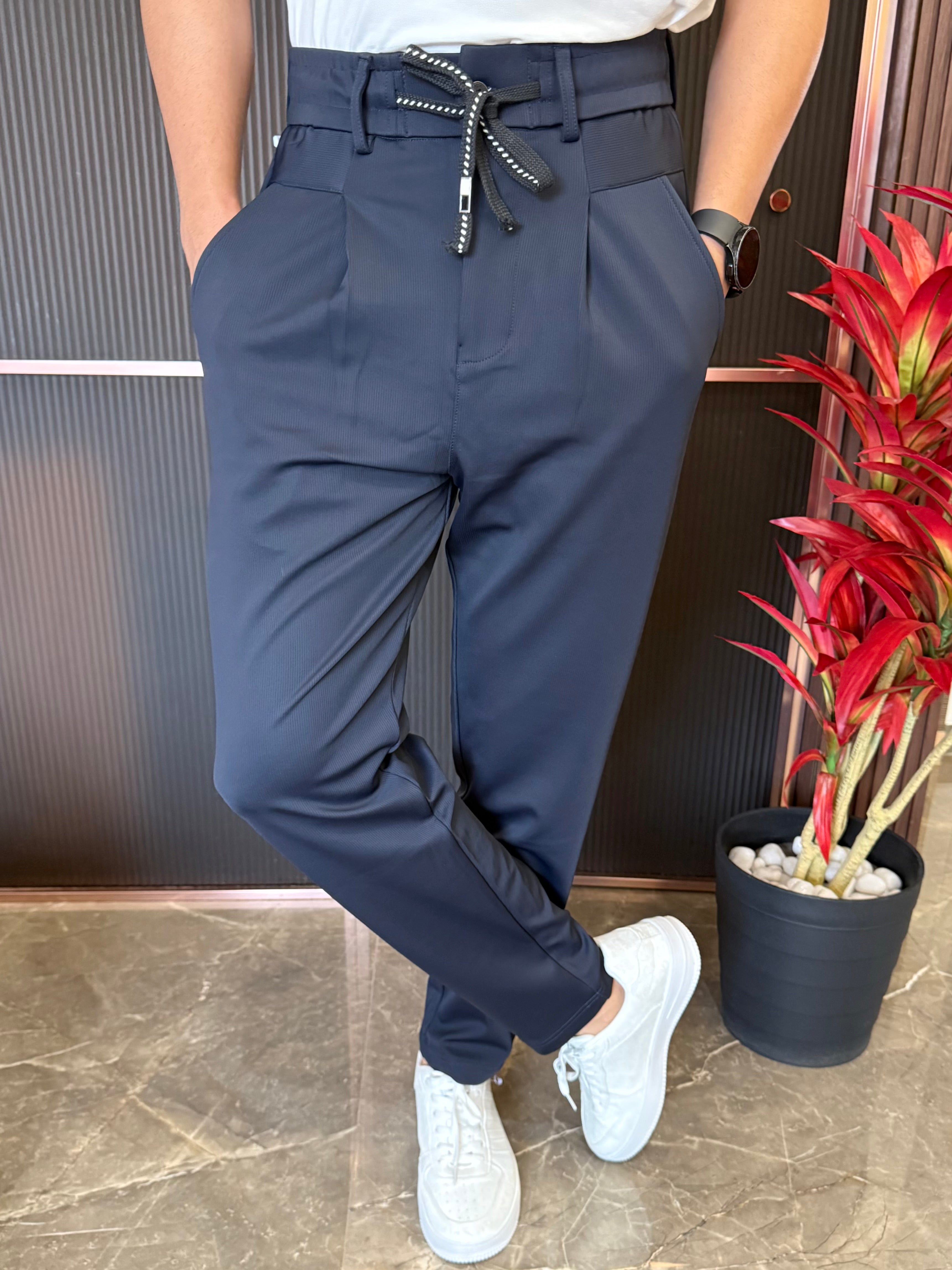 Korean Pants BG 02 Navy