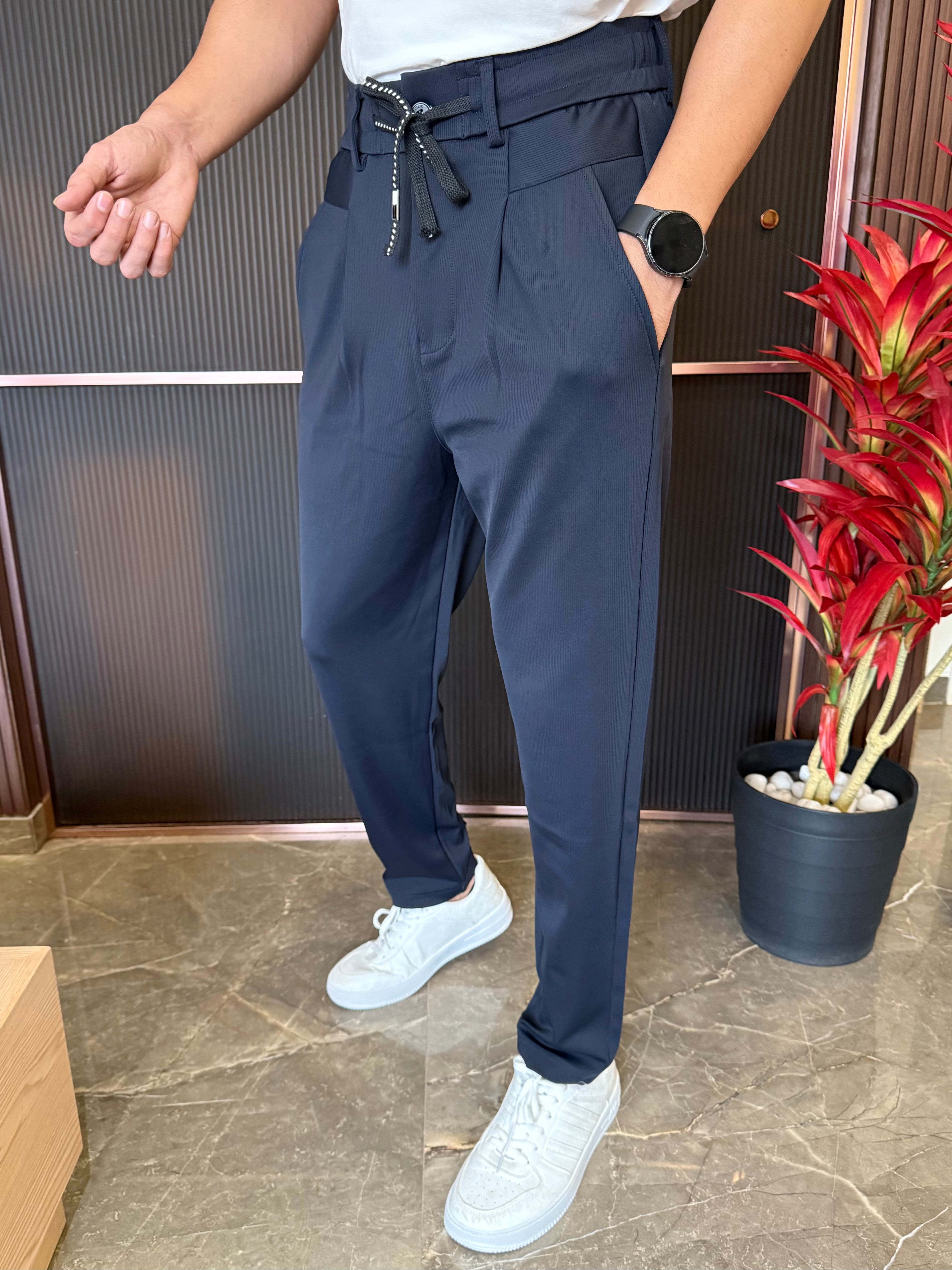 Korean Pants BG 02 Navy