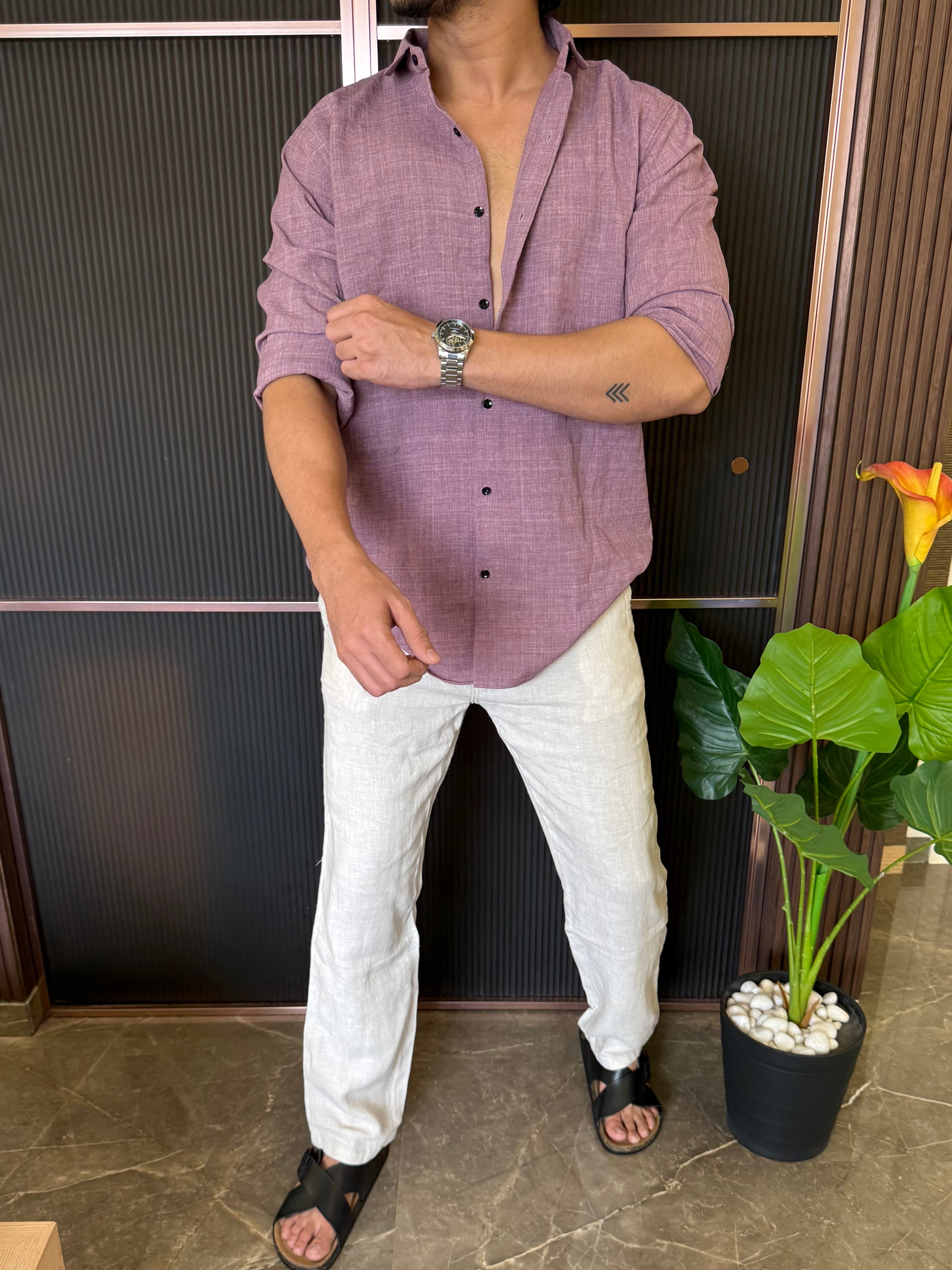 Soft linen Onion Full Shirt