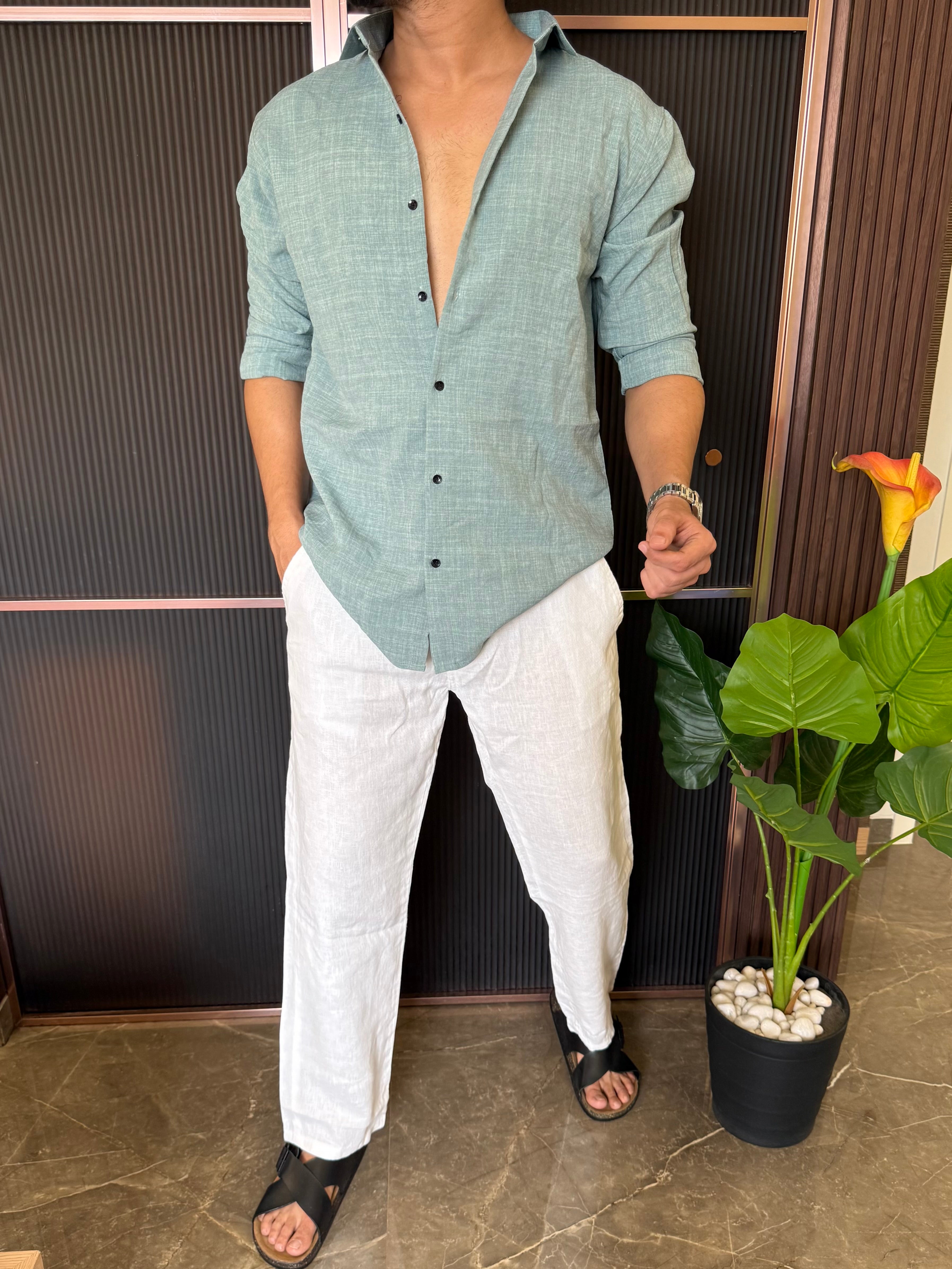 Soft Mint Full Shirt
