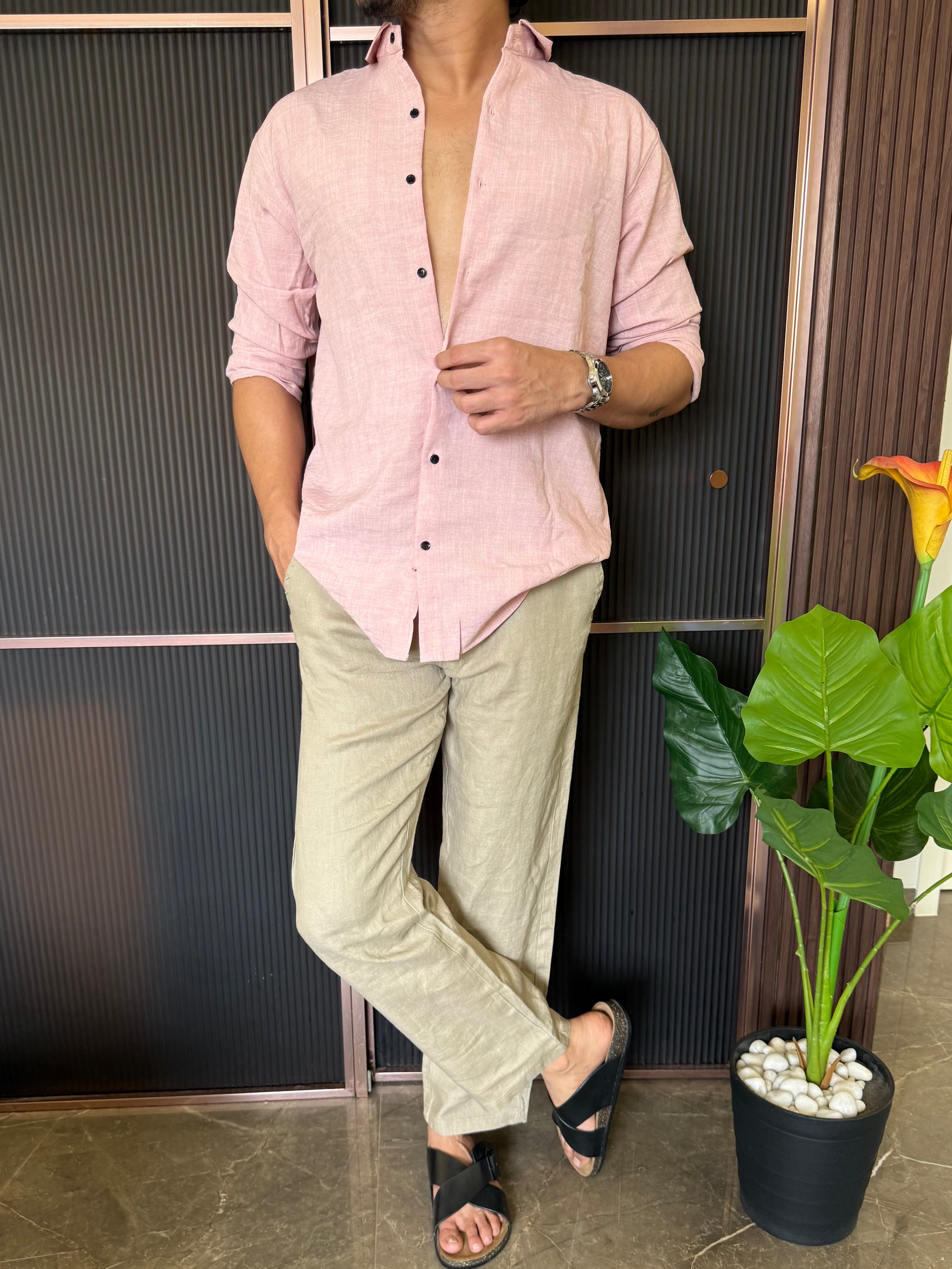 Soft Pink Full Shirt