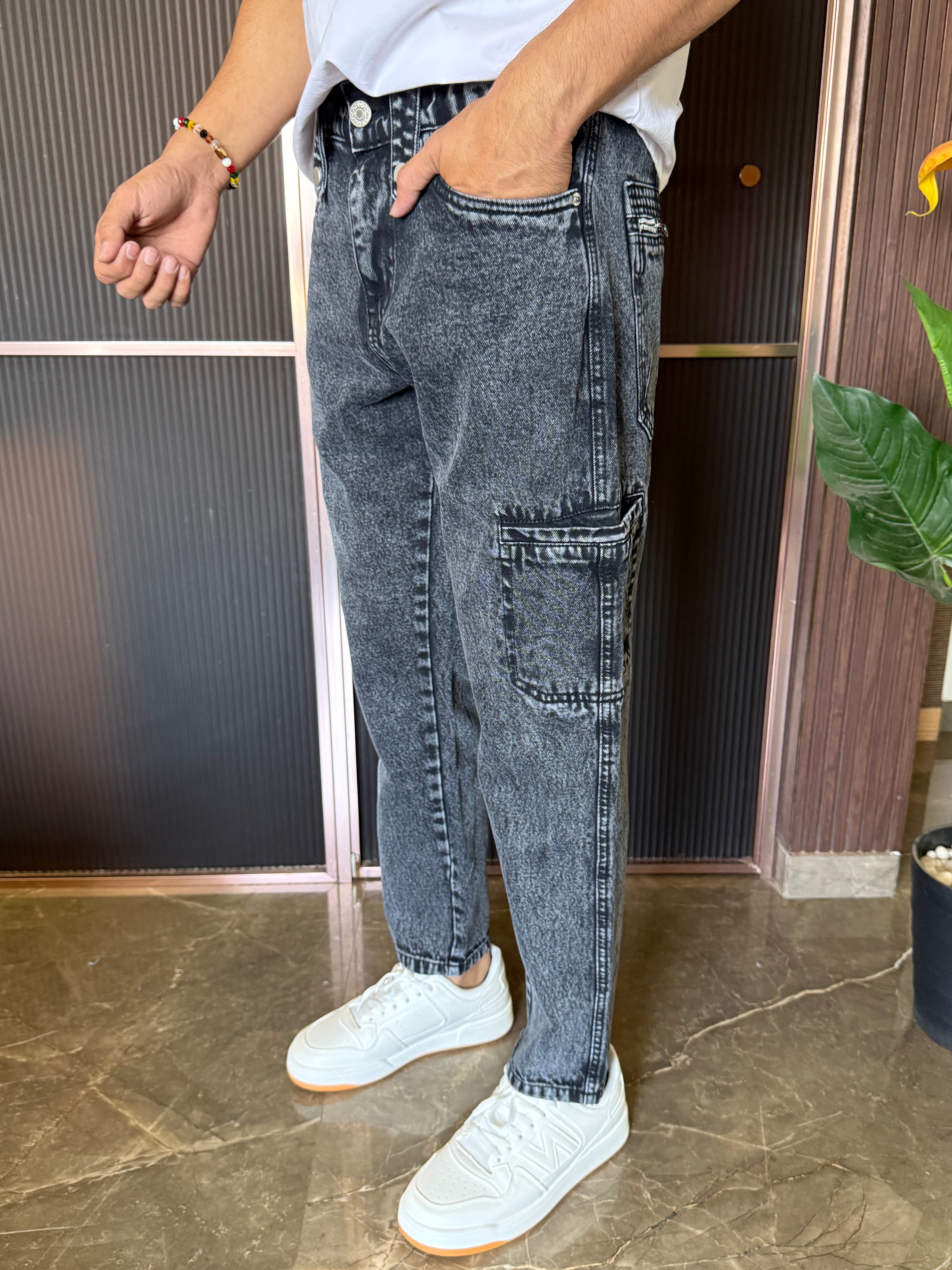 Cargo Denim Carbon Jeans
