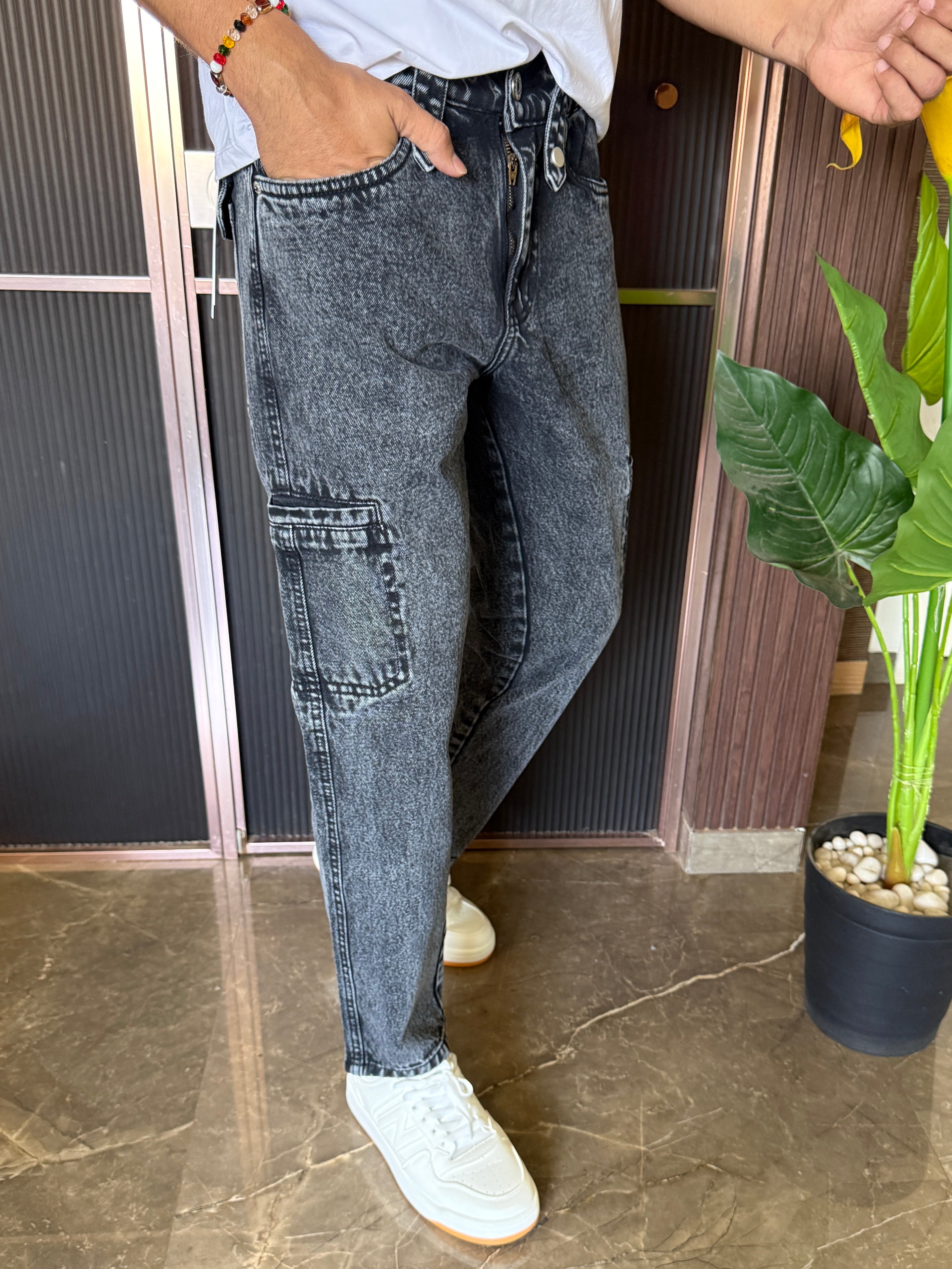 Cargo Denim Carbon Jeans