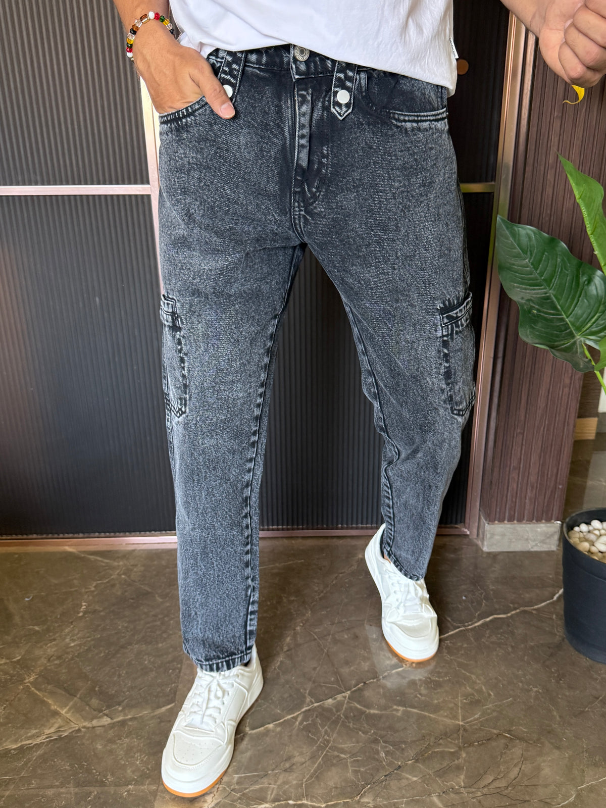 Cargo Denim Carbon Jeans
