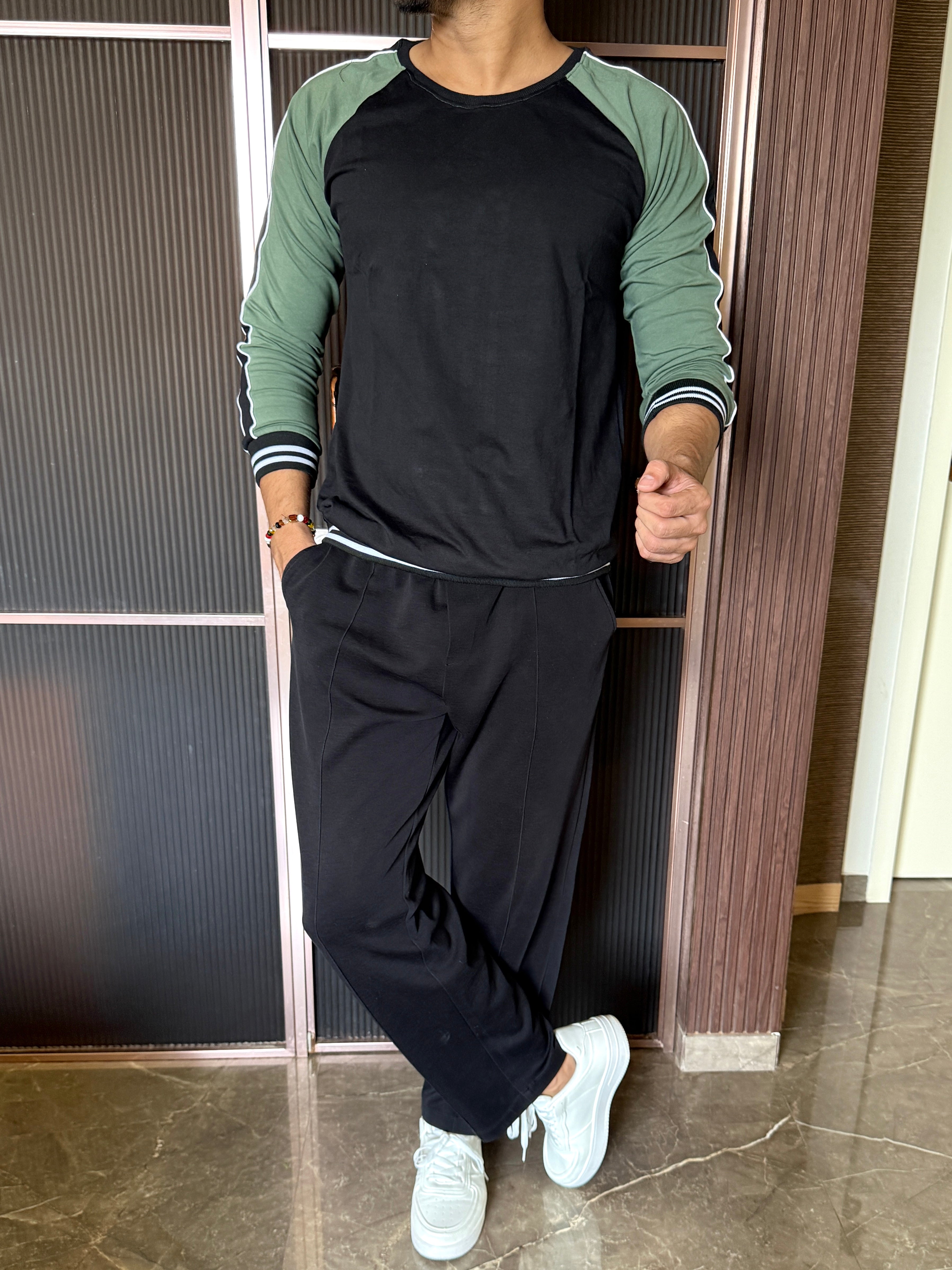 Ribbed Sweatshirt Green
