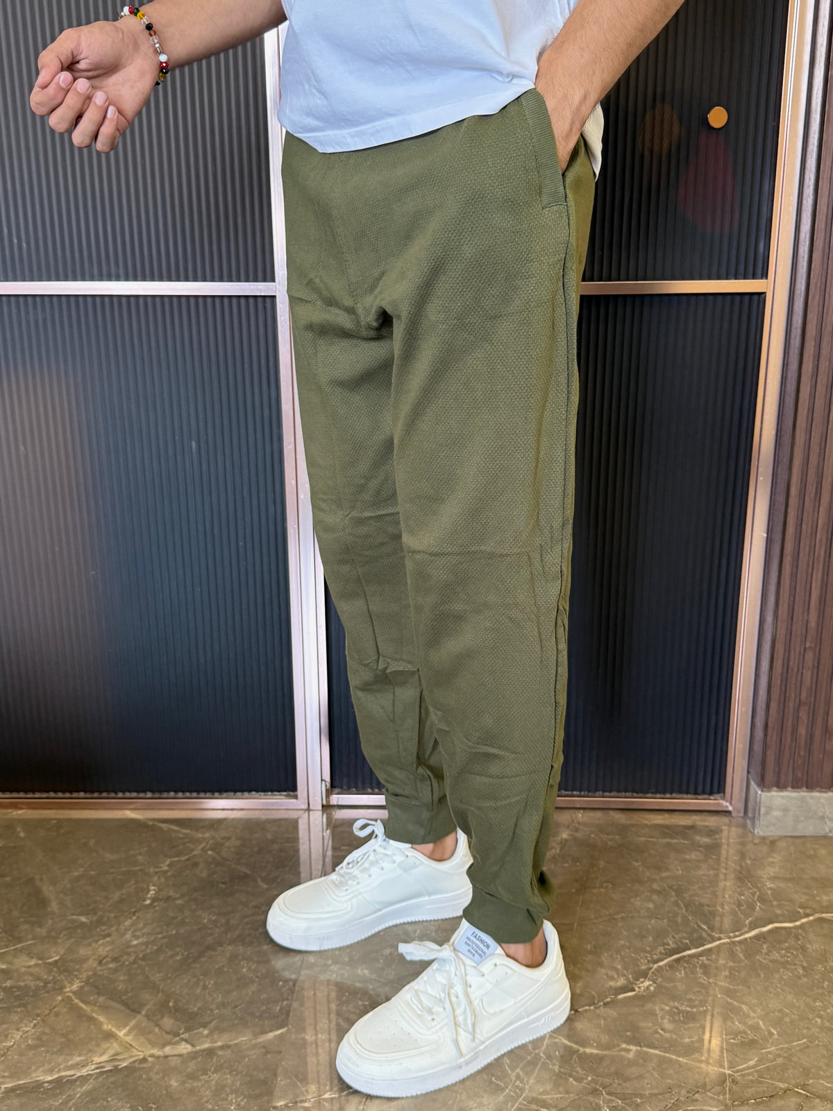 Popcorn Dark Green Joggers
