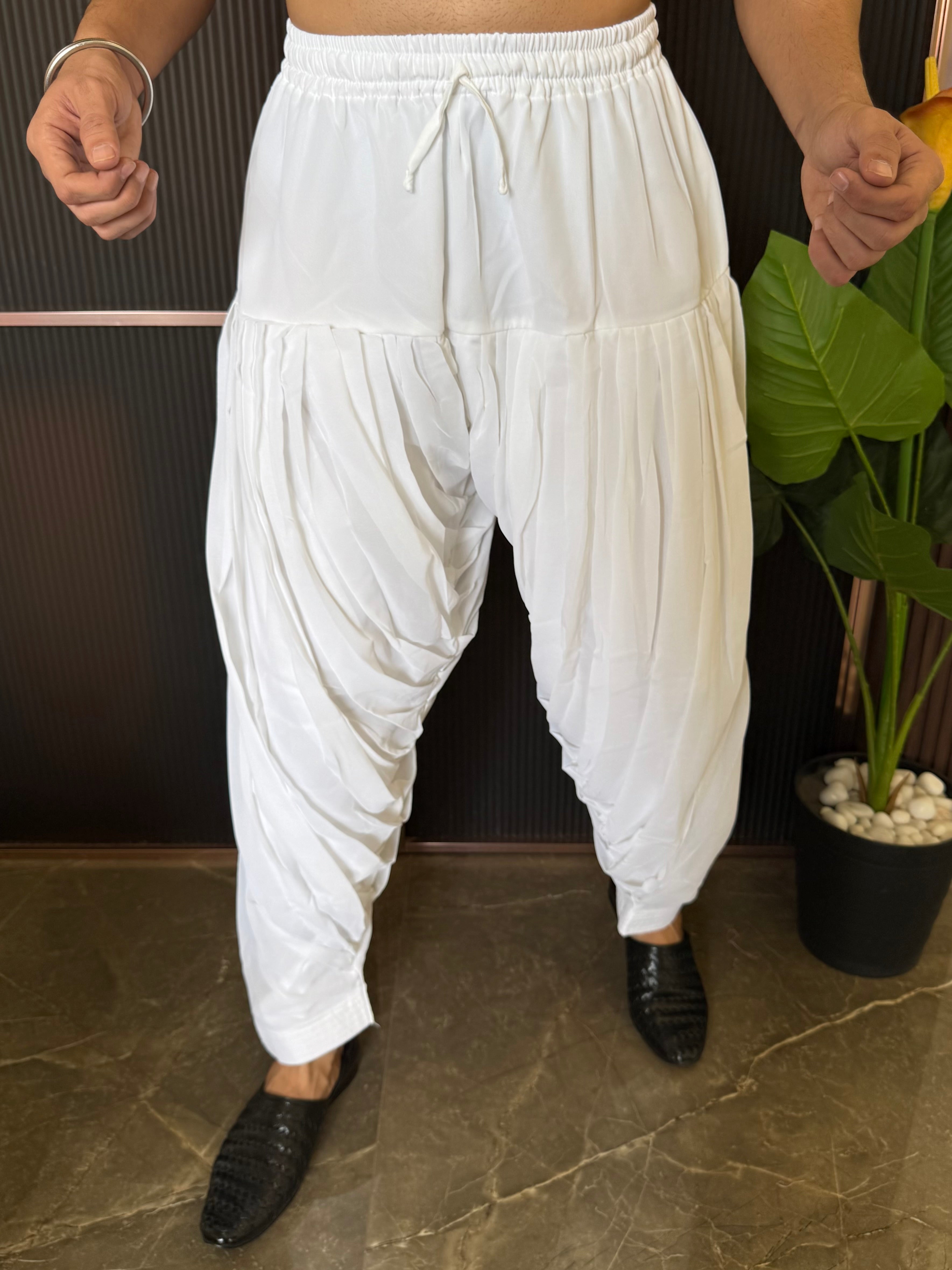 Afghani White Paijama