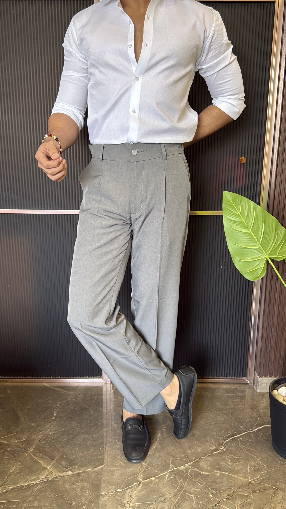 Cotton Matty White Full Sleeves Shirt