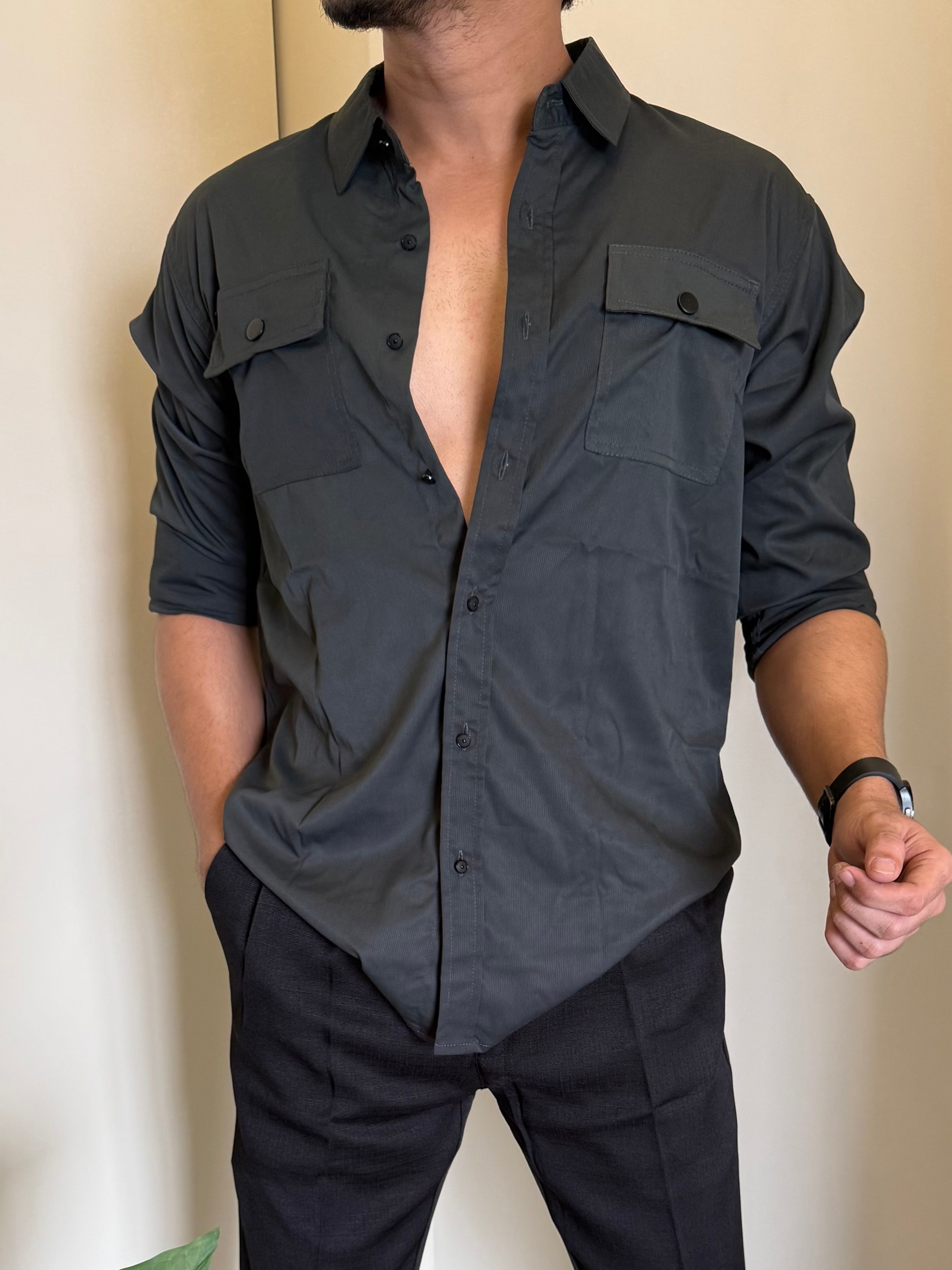 Imported Cargo Dark Grey Shirt