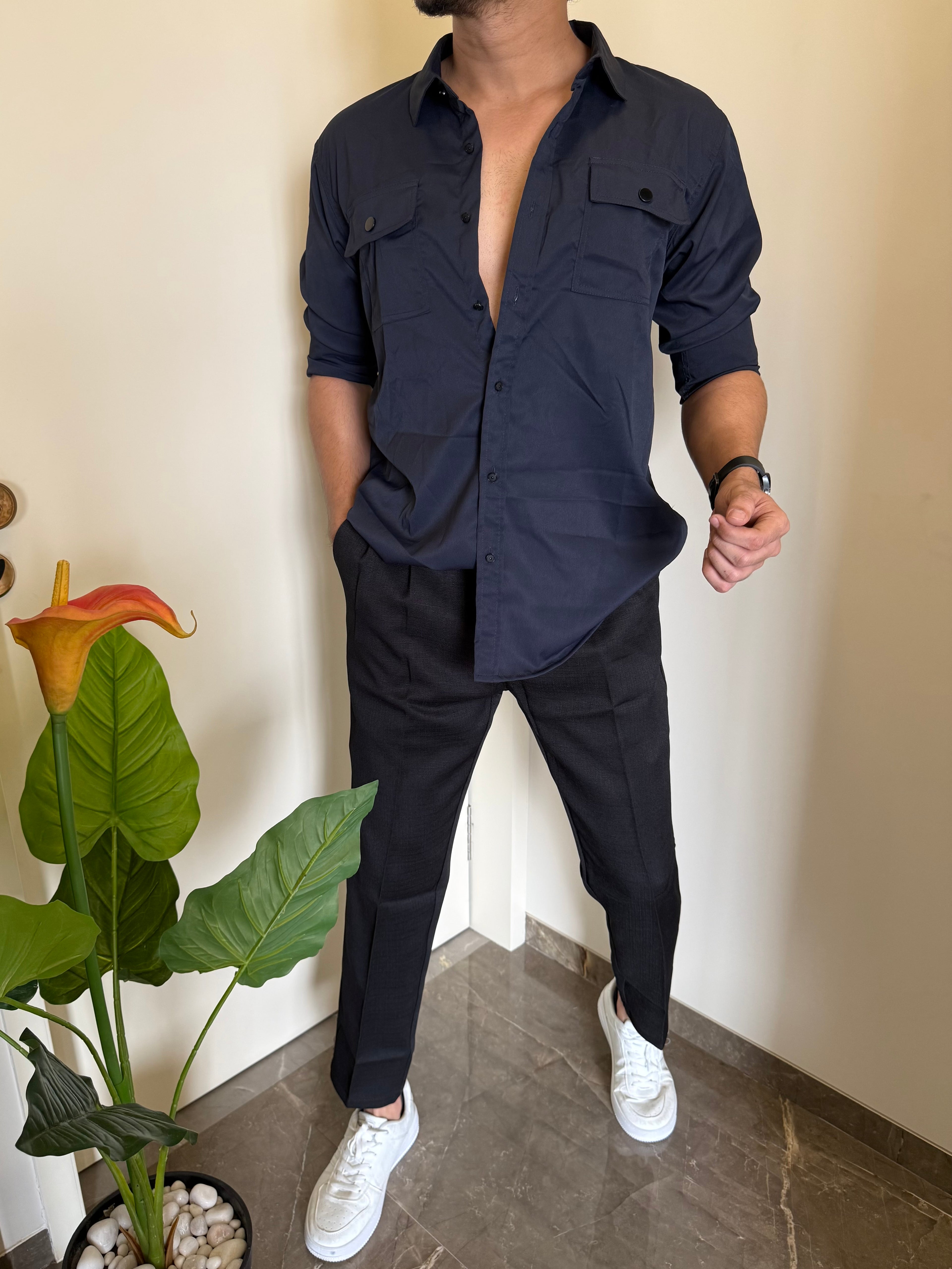 Imported Cargo Navy Shirt
