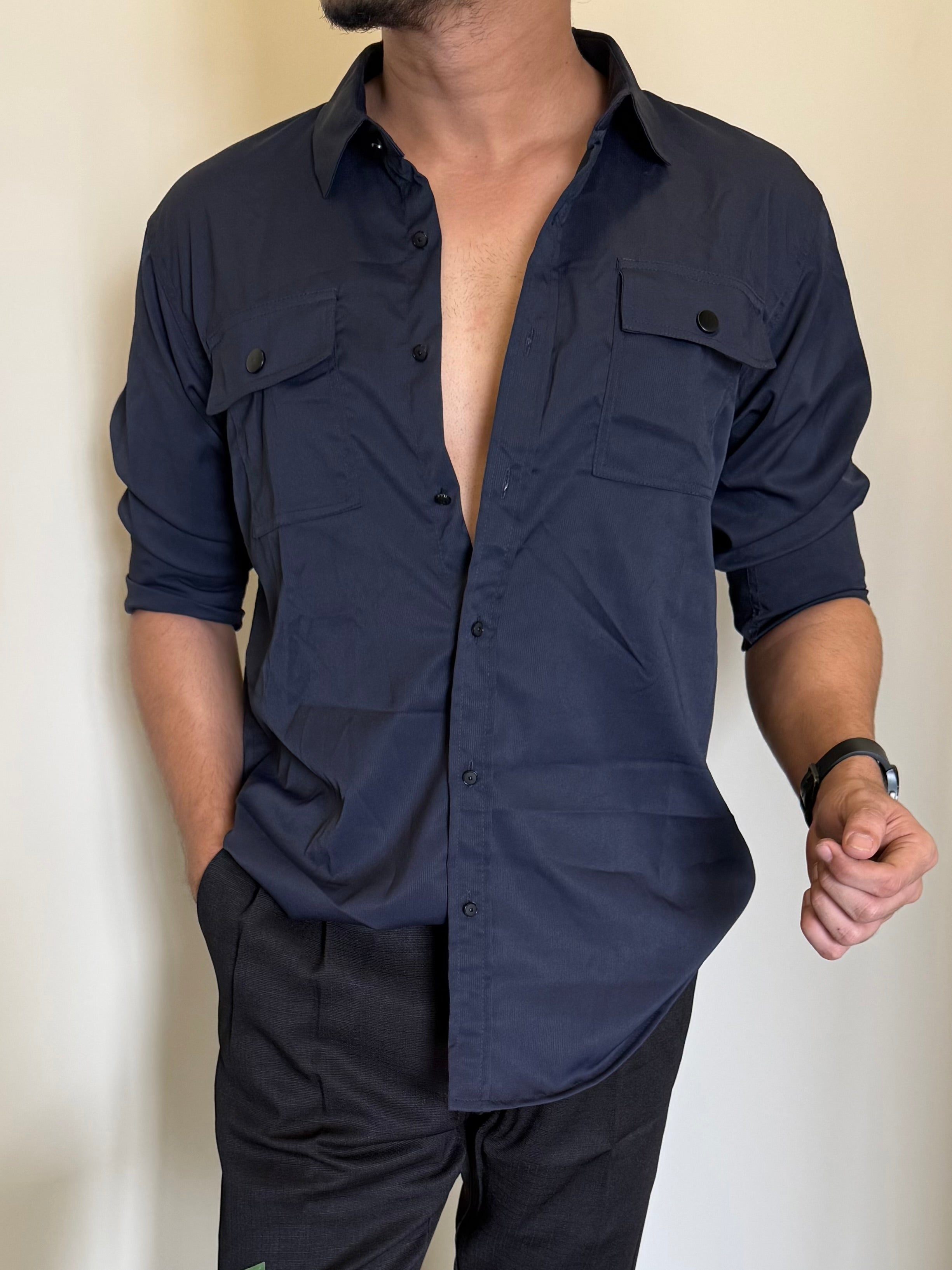 Imported Cargo Navy Shirt